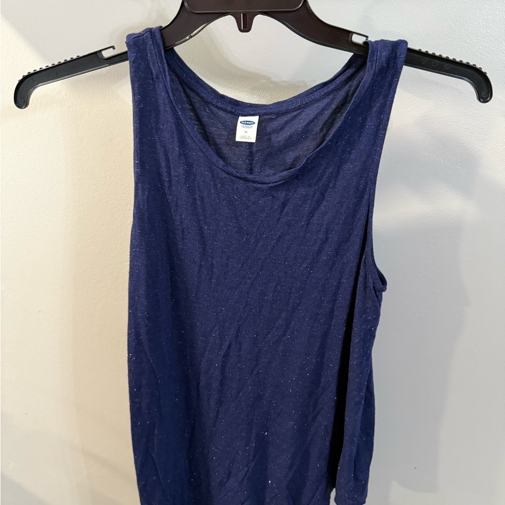 Old Navy Blue Sparkle Tank Top
